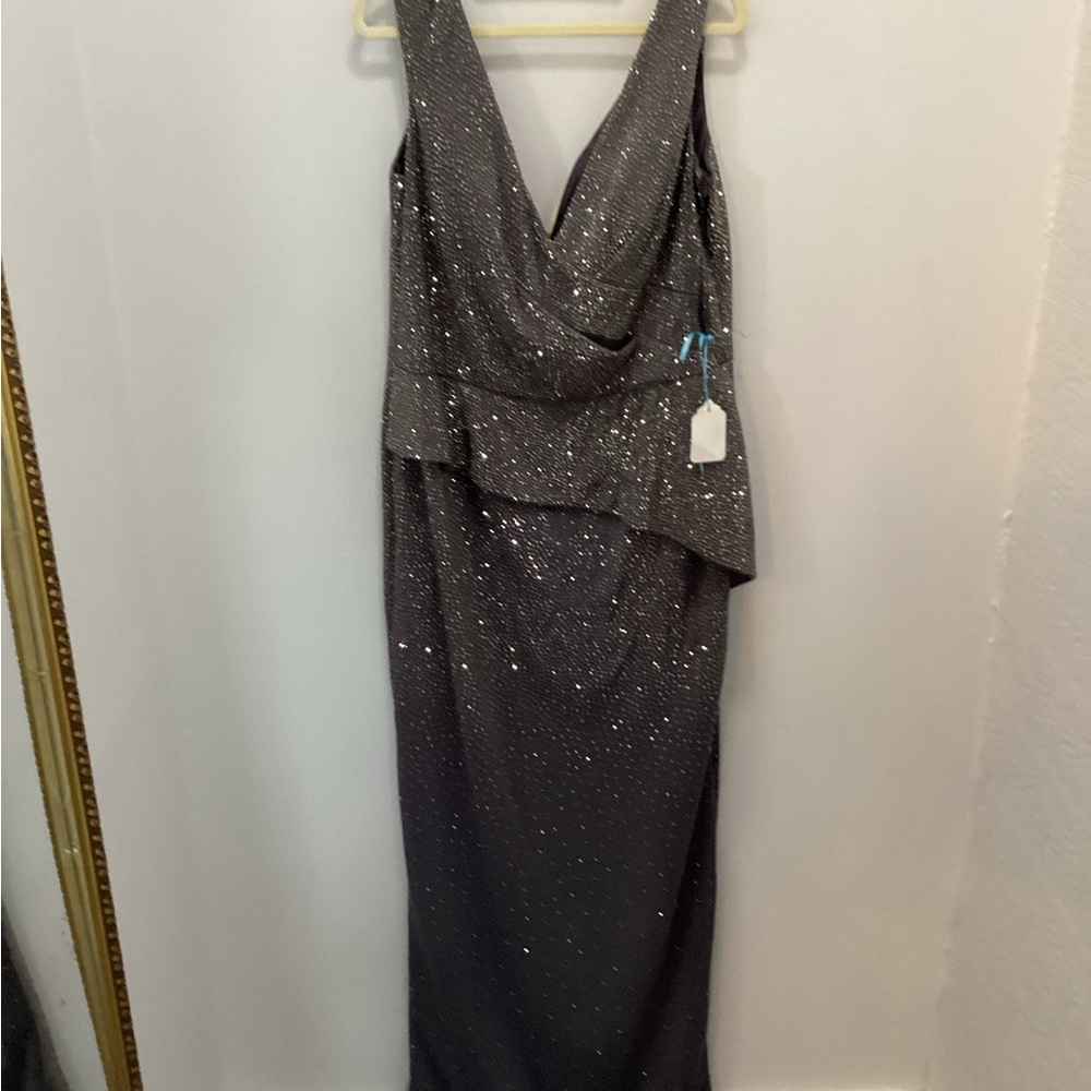 Elegant Gray Evening Gown